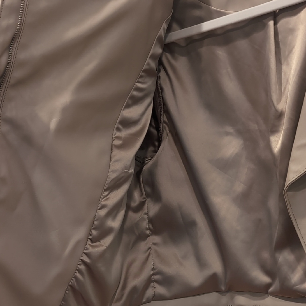 Blank NYC Gray Leather Jacket Sporty Collection - Picture 6 of 7